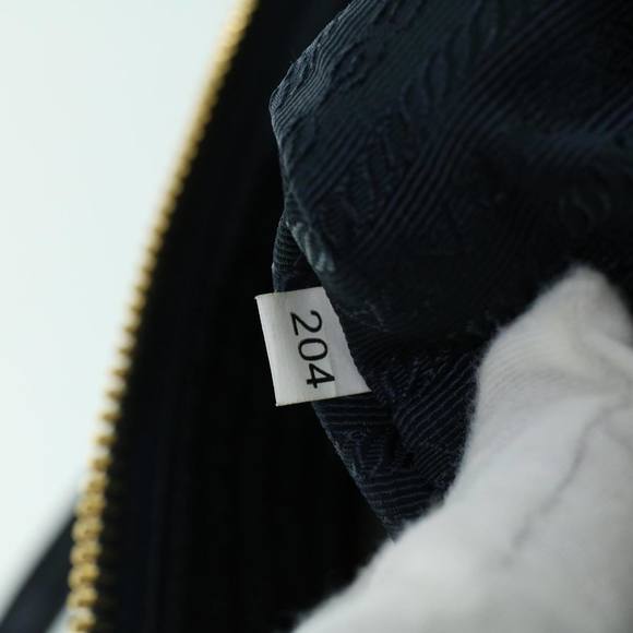 PRADA Hand Bag Leather 2way Navy Auth ac2159 - Picture 11 of 16
